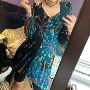 ~ funky ~ tie dye knit dress
